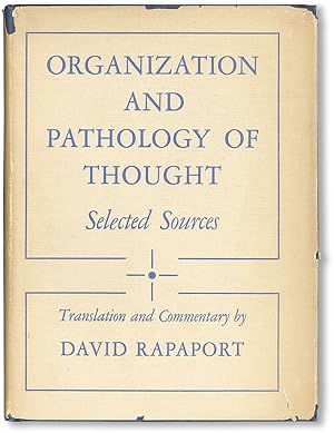 Imagen del vendedor de Organization and Pathology of Thought: Selected Sources a la venta por Lorne Bair Rare Books, ABAA