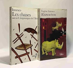 Seller image for Les Chaises + Rhinocros --- 2 livres for sale by crealivres