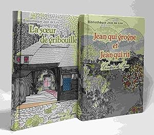 Seller image for La soeur de gribouille + Jean qui grogne et Jean qui rit --- 2 livres de la collection Bibliothque joie de lire for sale by crealivres