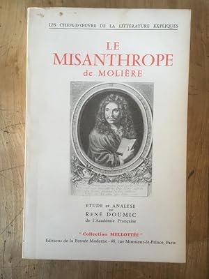 Imagen del vendedor de Le misanthrope de Molire, Etude et Analyse par Ren Doumic a la venta por Librairie des Possibles