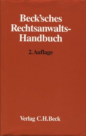 Immagine del venditore per Beck'sches Rechtsanwalts-Handbuch venduto da Flgel & Sohn GmbH