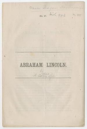 Union League of Philadelphia Supports Re-Election of Lincoln as "the man for the time"