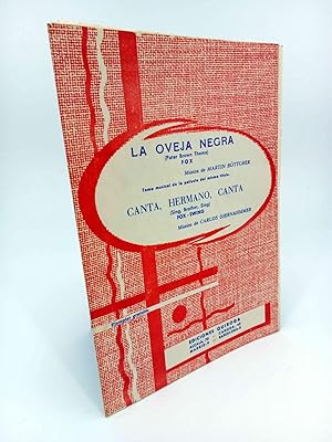 PARTITURA. LA OVEJA NEGRA / CANTA HERMANO CANTA (M Böttcher / C. Diernahmmer) Quiroga, 1962