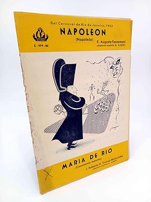 PARTITURA. NAPOLEÓN (E. AUGUSTO SACCOMANI) / MARÍA DE RÍO. ADAPT. M. ALBERTI. Hispania, 1962