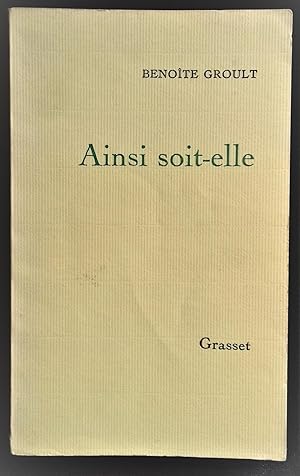 Seller image for Ainsi soit-elle. for sale by Librairie Pique-Puces