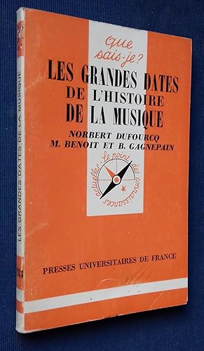 Imagen del vendedor de Les Grandes Dates de l'Histoire de la Musique. a la venta por Librairie Pique-Puces