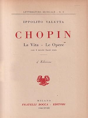 Imagen del vendedor de Chopin La vita Le opere a la venta por Librodifaccia