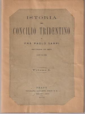 Bild des Verkufers fr Istoria del concilio tridentino 2vv zum Verkauf von Librodifaccia