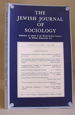 The Jewish Journal Of Sociology. Volume VIII, Number I - June 1966