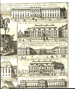 Bild des Verkufers fr Die Knigl. Residenz Berlin, so wie selbige seit Anno 1734 unter voriger Knigl. Regierung ansehnlich erweitert, auch von Sr. jetzt regierenden Knigl. Maj. verndert, verbessert und mit vielen prchtigen Gebuden vermehrt worden. Nach dem Plan des Weil. Knigl. Feld-Zeugmeisters Herrn von Schmettau aufs accurateste in diesem bequemen Format gebracht, die seitdem geschehenen Vernderungen aufs fleiigste angemerket u. mit den Prospekten der vornehmsten Gebuden ausgezieret. Herausg. unter Aufsicht J. D. Schleuen Kupferstecher in Berlin. zum Verkauf von Fundus-Online GbR Borkert Schwarz Zerfa