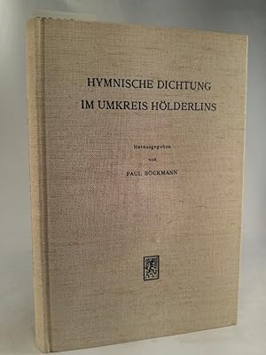Imagen del vendedor de Hymnische Dichtung im Umkreis Hlderlins. a la venta por ANTIQUARIAT Franke BRUDDENBOOKS