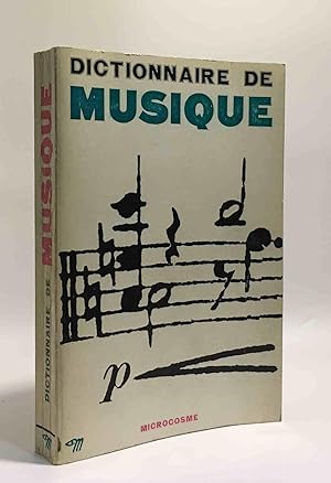 Image du vendeur pour Dictionnaire de musique mis en vente par crealivres