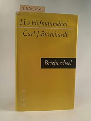 Bild des Verkufers fr Hugo von Hofmannsthal / Carl J. Burckhardt. Briefwechsel zum Verkauf von Gabis Bcherlager