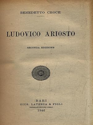 Bild des Verkufers fr Ludovico Ariosto zum Verkauf von Librodifaccia