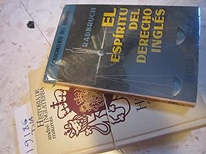 HISTORIA DE INGLATERRA (A. Maurois) + EL ESPÍRITU DEL DERECHO INGLÉS (Radbruch) [2 LIBROS]