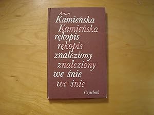 Seller image for Rekopis znaleziony we snie. Wiersze lat 1973-1975 for sale by Polish Bookstore in Ottawa