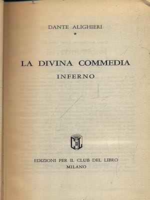 Bild des Verkufers fr La Divina Commedia Inferno zum Verkauf von Librodifaccia