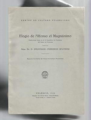 Seller image for Elogio de Alfonso el Magnnimo. for sale by Librera El Crabo