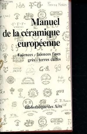 Bild des Verkufers fr Manuel de la cramique europenne : Faences, faences fines, grs, terres cuites zum Verkauf von Le-Livre