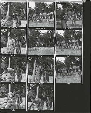 Bild des Verkufers fr Lt. Robin Crusoe USN (Collection of 108 original contacts sheets with approximately 1100 images from the 1966 film) zum Verkauf von Royal Books, Inc., ABAA