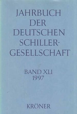 Seller image for Band 41. Jahrbuch der Deutschen Schiller-Gesellschaft. for sale by Fundus-Online GbR Borkert Schwarz Zerfa