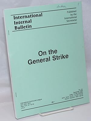 Imagen del vendedor de On the General Strike a la venta por Bolerium Books Inc.