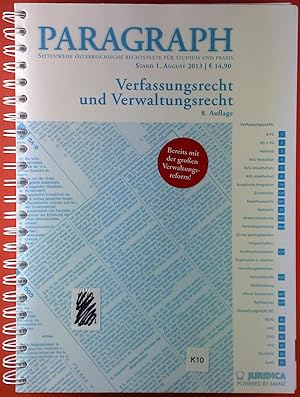 Immagine del venditore per Verfassungsrecht und Verwaltungsrecht 8. AUflage venduto da biblion2