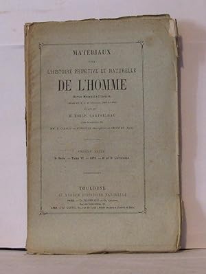 Image du vendeur pour Matriaux pour l'histoire primitive et naturelle de l'homme revue mensuelle illustre - 2 srie - Tome VI - 8e et 9e livraison mis en vente par Librairie Albert-Etienne