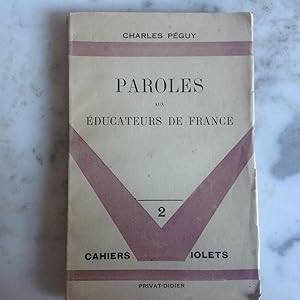 PAROLES aux Educateurs de FRANCE.