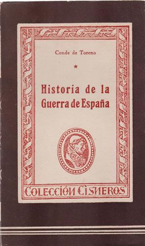 Seller image for Historia de la Guerra de Espaa for sale by Librera Cajn Desastre