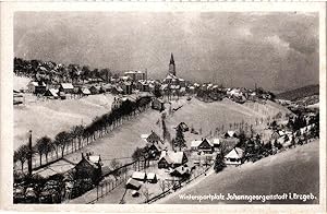 Wintersportplatz Johanngeorgenstadt im Erzgebirge, ungelaufen