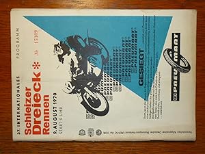 37. Internationales Schleizer Dreieck Rennen vom 9. bis 10. August 1970 - Meisterschaftslauf der ...