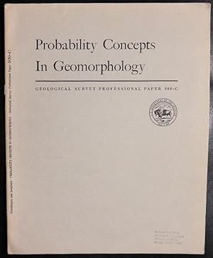 Bild des Verkufers fr Probability concepts in geomorphology, (Theoretical papers in the hydrologic and geomorphic sciences) zum Verkauf von GuthrieBooks