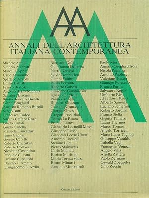 Bild des Verkufers fr Annali dell'architettura italiana contemporanea 1986/1987 zum Verkauf von Librodifaccia