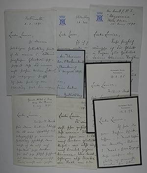 Prinzessin von Preußen durch Heirat Duchess of Connaught (1860-1917). 8 eigenh. Briefe (5 auf per...