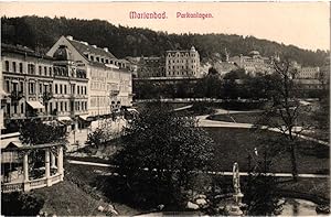 Marienbad Parkanlagen, ungelaufen