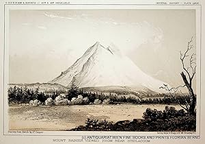 MOUNT RAINIER, in U.S. state of Washington, view ca. 1860