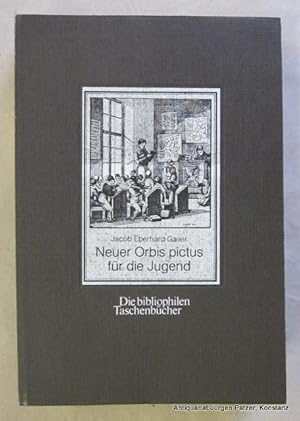 Immagine del venditore per Neuer Orbis Pictus fr die Jugend. Reprint der Ausgabe von 1835. Herausgegeben von Hubert Gbels. Dortmund, Harenberg, 1979. Kl.-8vo. Mit zahlreichen Tafelabbildungen. X, 706 S., 12 Bl. (bzw. 1056 S. u. Anzeigen). Or.-Kart. mit Deckelbild. (Die bibliophilen Taschenbcher, 116). (ISBN 3883791164). venduto da Jrgen Patzer