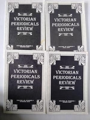 Victorian Periodicals Review Volume 40 1, 2, 3, and 4 full year 2007