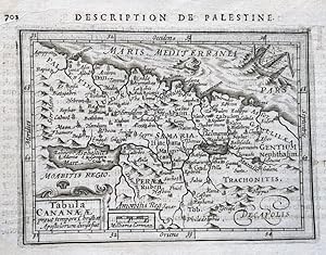 Bild des Verkufers fr TABULA CANANAEAE: DESCRIPTION DE PALESTINE: MAP zum Verkauf von Hornseys