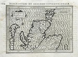 Bild des Verkufers fr SCOTIA: DESCRIPTION DE L'ECOSSE SEPTENTRIONALE: MAP zum Verkauf von Hornseys