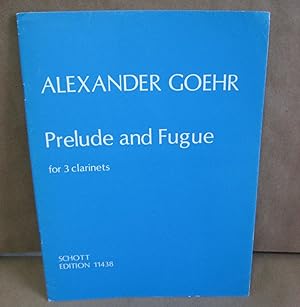 Imagen del vendedor de Prelude and Fugue for 3 Clarinets a la venta por Atlantic Bookshop