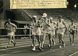 Seller image for Paris Stade Jean Boin French Military Championship race walking old Photo 1955 for sale by Bits of Our Past Ltd