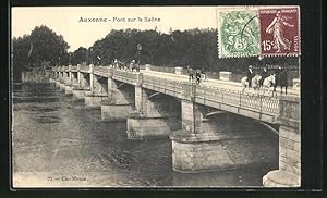 Carte postale Auxonne, Pont sur la Saóne