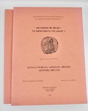 Bild des Verkufers fr LES SCEAUX DE DELOS Tomes 1 et 2, Sceaux publics, Apollon, Hlios, Artemis, Hcate zum Verkauf von Librairie Le Trait d'Union sarl.