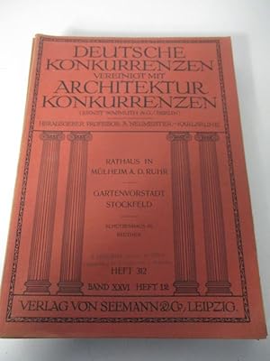 Deutsche Konkurrenz vereinigt mit Architektur-Konkurrenzen. (Hier): Bd 26 (Jg. 1911), Hefte 1 - 1...
