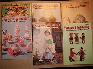 PUPPEN & SPIELZEUG Ein Magazin für Sammler 6. Jahrgang 1981 bis 13. Jahrgang 1988; jeweils Heft 1...