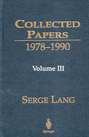 Bild des Verkufers fr Collected Papers_ 1978-1990_ Volume 3 zum Verkauf von San Francisco Book Company