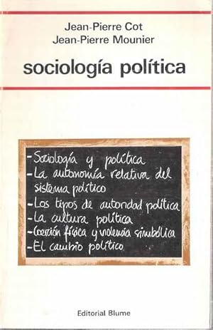 Seller image for Sociologa poltica for sale by SOSTIENE PEREIRA