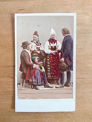 CDV - Zwei Paare in Tracht (Schweden)